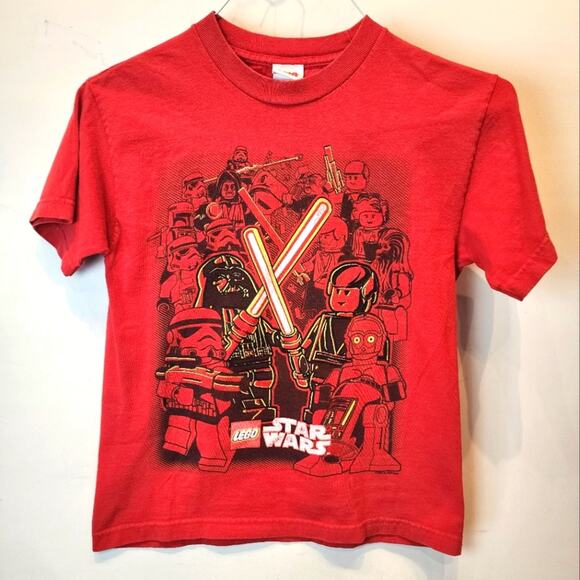 Vintage 90's Lego Star Wars Youth T- Shirt Darth Vader LucasFilms Youth M - Picture 1 of 6